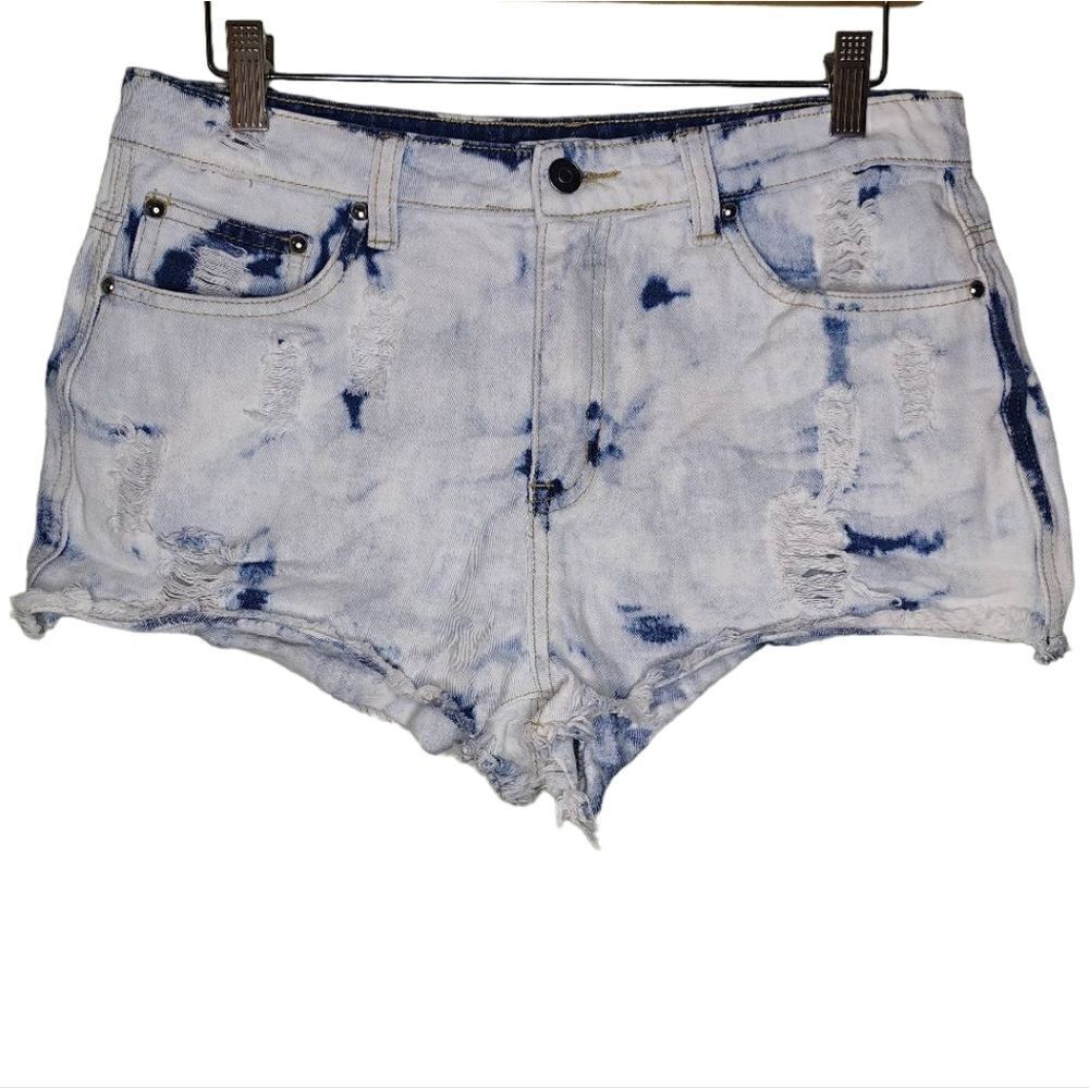 J & C High Rise Denim Short Shorts